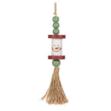 Load image into Gallery viewer, Spool Snowman Ornaments, Set of 2