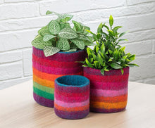 Load image into Gallery viewer, Colorful Cascade Planters, Set of 3