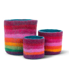 Load image into Gallery viewer, Colorful Cascade Planters, Set of 3