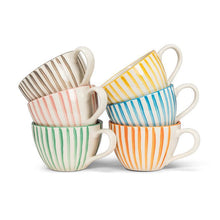 Load image into Gallery viewer, Striped Latte Mug