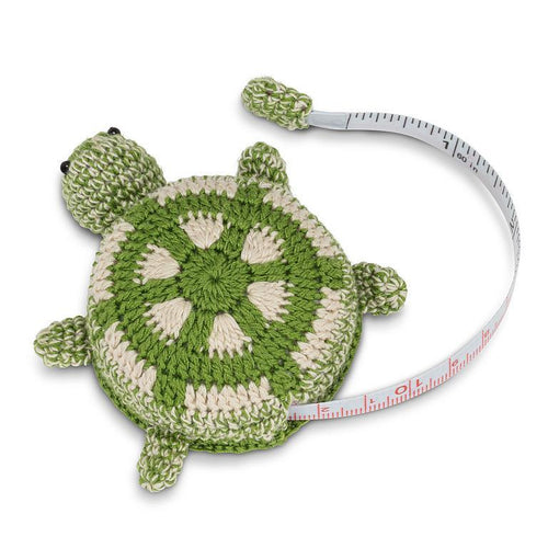 Green turtle tape measure with 60-inch retractable tape