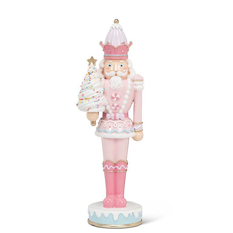 Pastel nutcracker styled on holiday mantel – Amalsroom