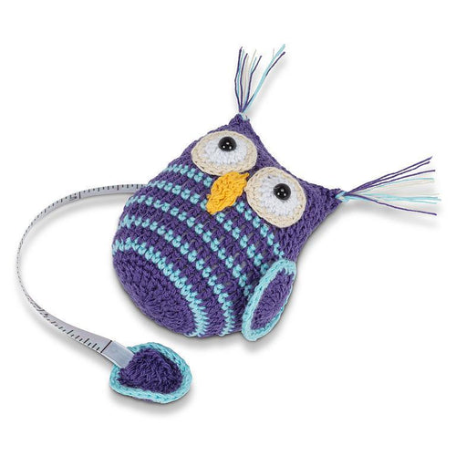 Blue and purple owl retractable 60