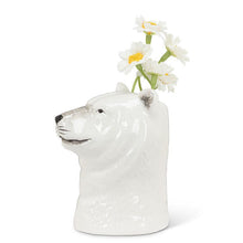 Load image into Gallery viewer, Snowcap Polar Bear Bud Vase

