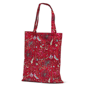 Meadow Whimsy Market Tote – A printed cotton tote featuring a floral and butterfly design, perfect for shopping, books, and daily essentials.